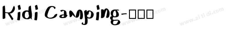 Kidi Camping字体转换
